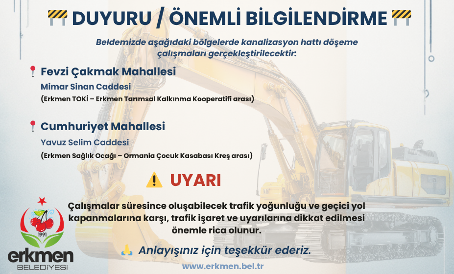 DUYURU / �NEML� B�LG�LEND�RME